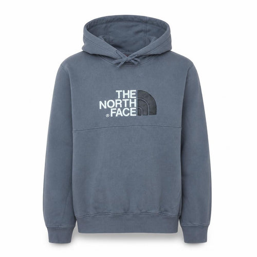 The North Face Men's Blue Pullover Hoodie M Logo Outdoor Cotton