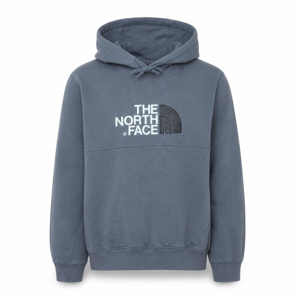 The North Face Men's Blue Pullover Hoodie M Logo Outdoor Cotton