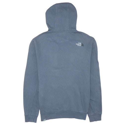 The North Face Men's Blue Pullover Hoodie M Logo Outdoor Cotton