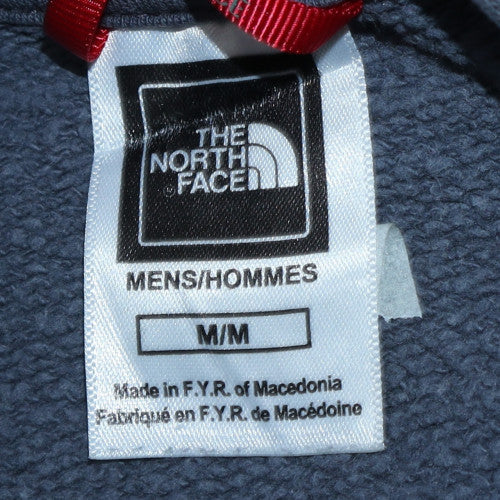 The North Face Men's Blue Pullover Hoodie M Logo Outdoor Cotton