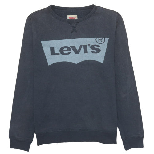 Levi's Boys Black Crew Neck Logo Pullover Sweatshirt 16 Years