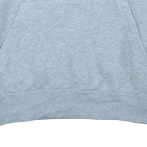 Nike Men’s Grey Pullover Hoodie S Fleece Logo Hooded Sweatshirt