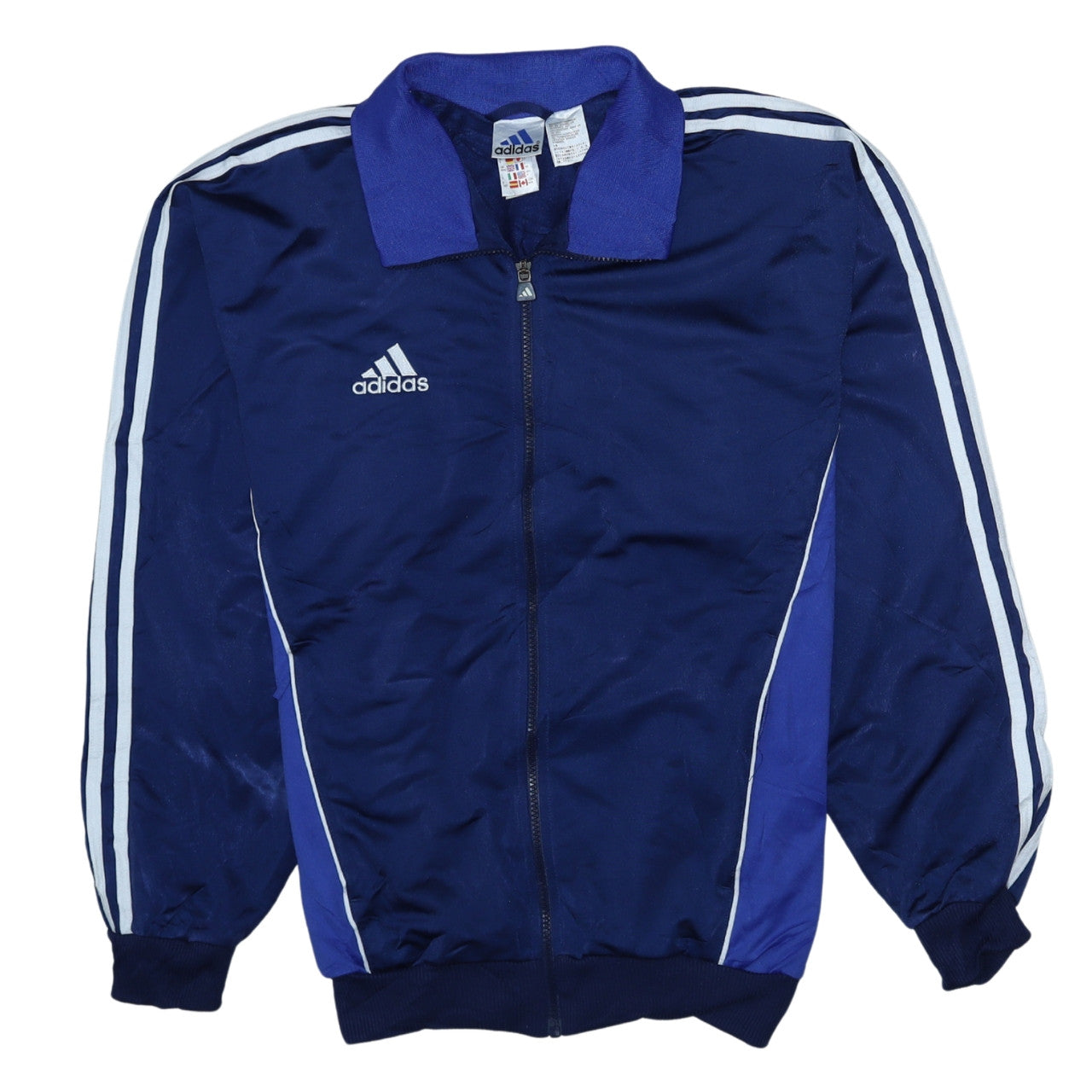 Adidas Men's Blue Track Jacket Size M Vintage 1999 Full Zip
