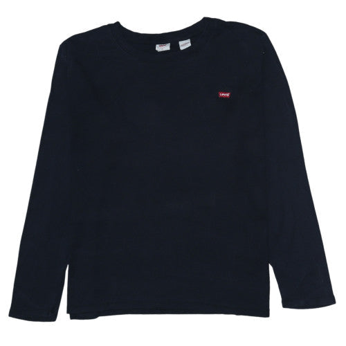 Levi's Women's Black 2XL Long Sleeve Basic Cotton T-Shirt
