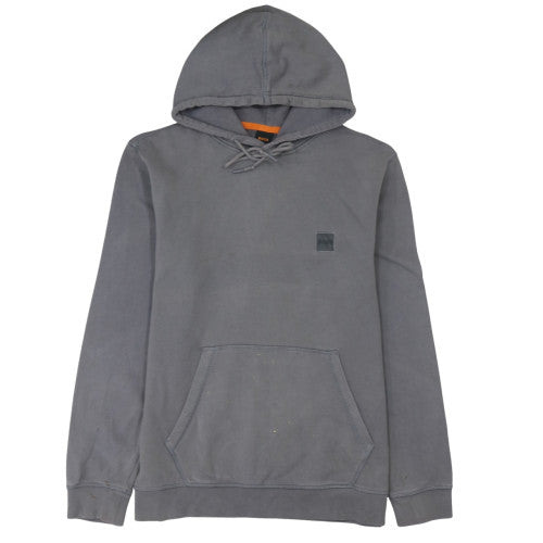 BOSS Men's Grey Pullover Hoodie L Regular Fit Cotton