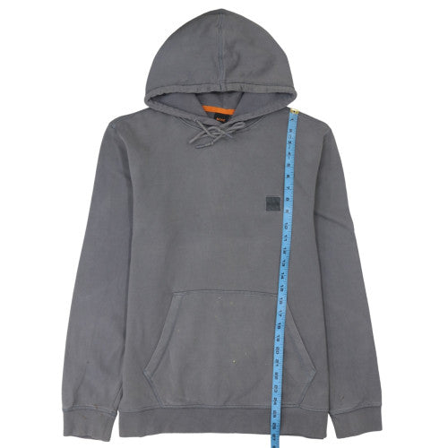 BOSS Men's Grey Pullover Hoodie L Regular Fit Cotton