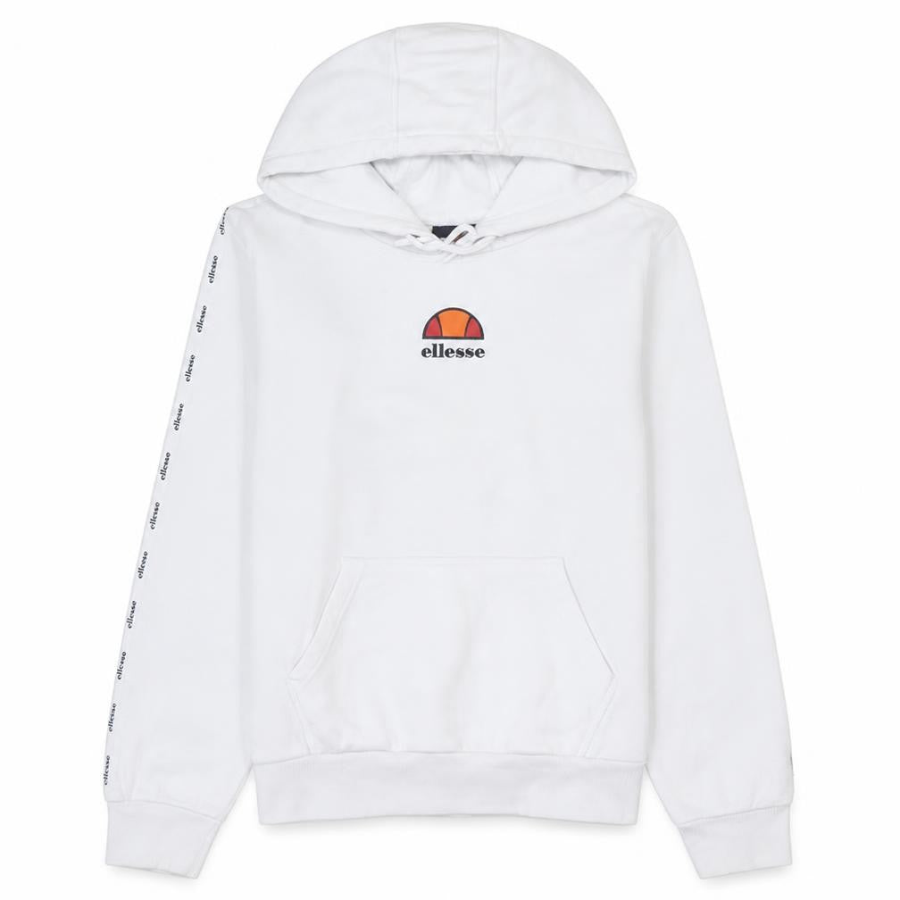 Ellesse Girls White 13-14 Years Pullover Hoodie with Logo Graphic Print