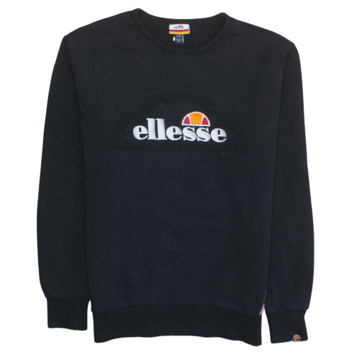 Ellesse Men’s Black XS Pullover Sweatshirt Crew Neck Logo