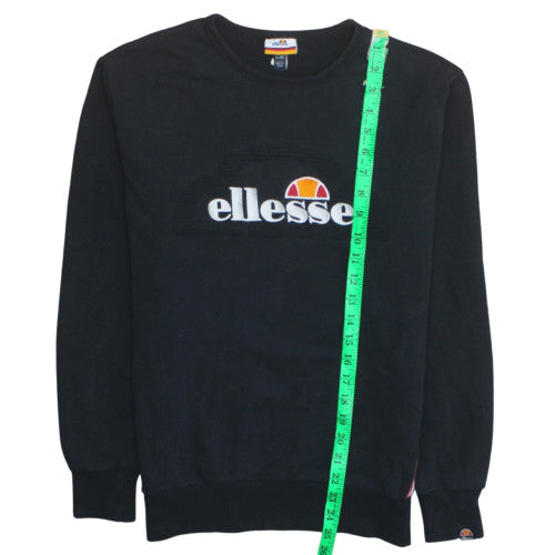 Ellesse Men’s Black XS Pullover Sweatshirt Crew Neck Logo
