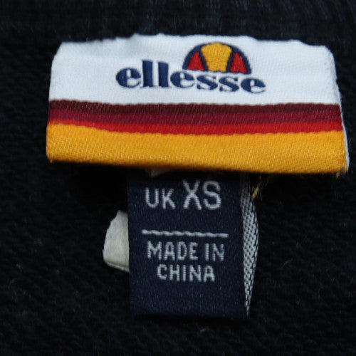 Ellesse Men’s Black XS Pullover Sweatshirt Crew Neck Logo