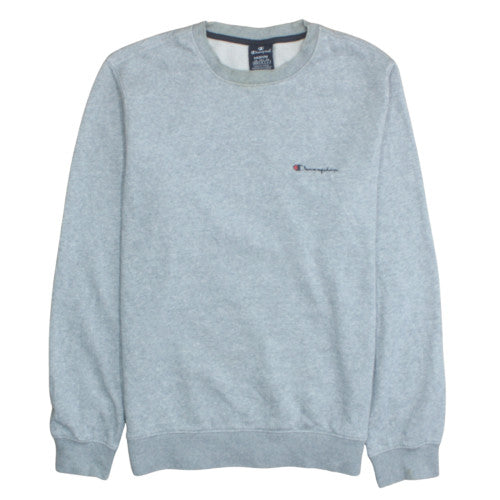 Champion Mens Grey Medium Crew Neck Pullover Sweatshirt