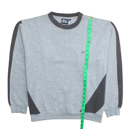 Slazenger Womens Grey Crew Neck Pullover Sweatshirt Size L