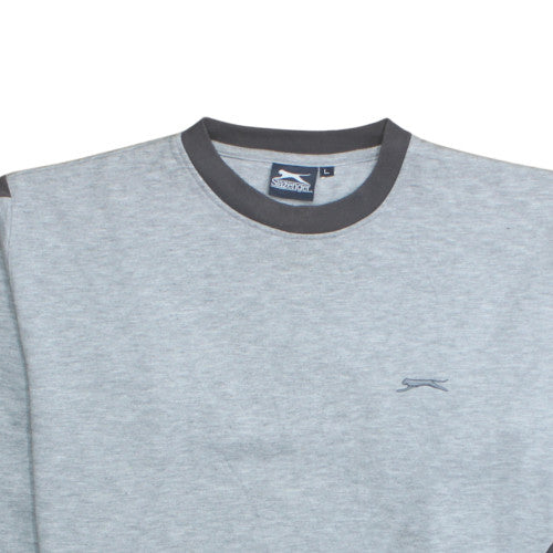 Slazenger Womens Grey Crew Neck Pullover Sweatshirt Size L