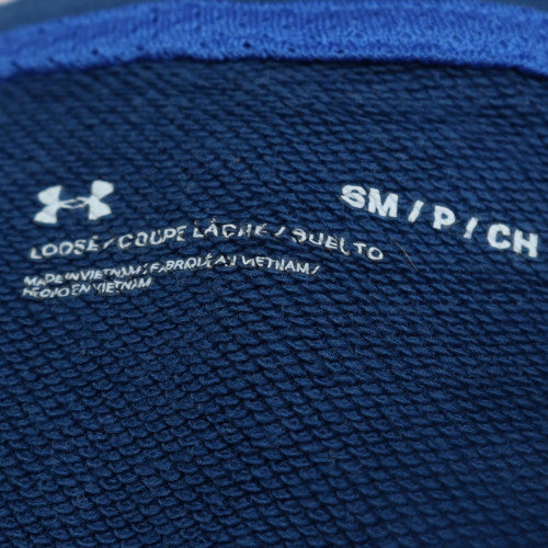 Under Armour Mens Blue Small Pullover Graphic Logo Sweatshirt