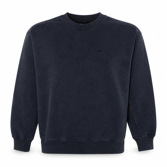 Front view of Adidas Women Black XS Crew Neck Pullover Sweatshirt Cotton Blend