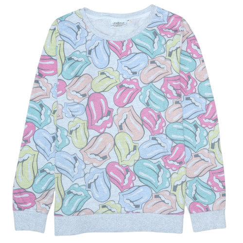 The Rolling Stones Women Multicoloured Size 18 Pullover Sweatshirt