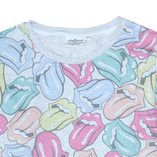 The Rolling Stones Women Multicoloured Size 18 Pullover Sweatshirt