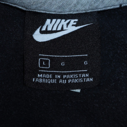 Nike Women Black Cotton Blend Pullover Sweatshirt L