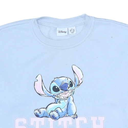 Primark Disney Women Blue Stitch Pullover Sweatshirt XS