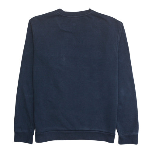 Champion Men's Blue Embroidered Logo Pullover Sweatshirt Medium