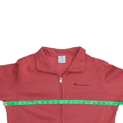 Champion Women's Red 2XL Track Jacket Full Zip Fleece