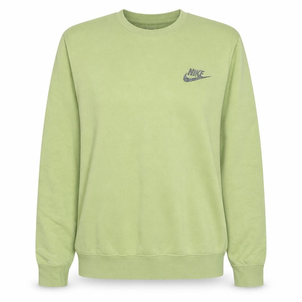 Front view of Nike Women Green Relaxed Fit Pullover Sweatshirt M