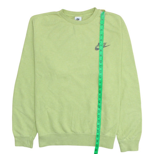Nike Women Green Relaxed Fit Pullover Sweatshirt M