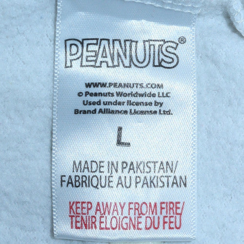 Peanuts Women's White Pullover Sweatshirt L Graphic Crew Neck