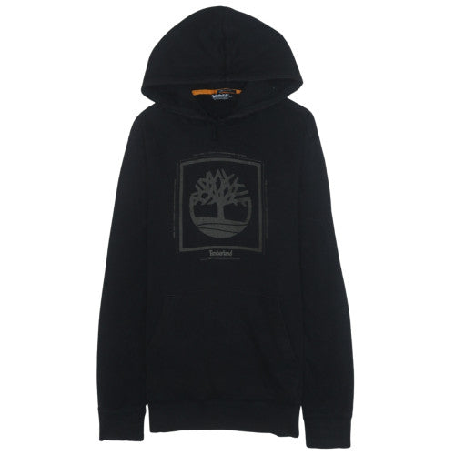 Timberland Men's Black Pullover Hoodie Small Outdoor Logo Fleece