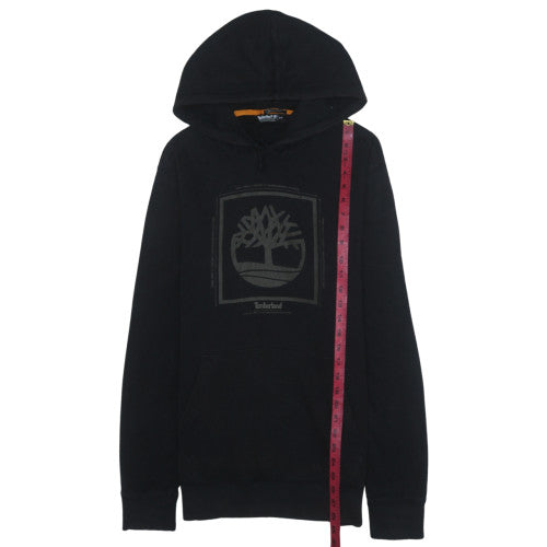 Timberland Men's Black Pullover Hoodie Small Outdoor Logo Fleece