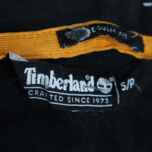 Timberland Men's Black Pullover Hoodie Small Outdoor Logo Fleece
