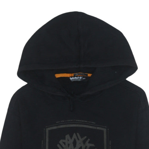 Timberland Men's Black Pullover Hoodie Small Outdoor Logo Fleece