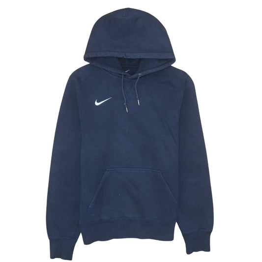 Nike Men's Blue Pullover Hoodie Small Fleece Logo Sportswear