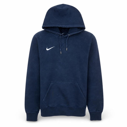Nike Men's Blue Pullover Hoodie Small Fleece Logo Sportswear