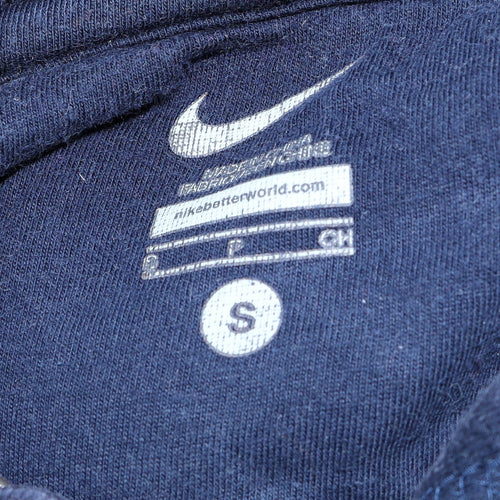 Nike Men's Blue Pullover Hoodie Small Fleece Logo Sportswear