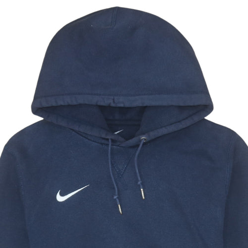 Nike Men's Blue Pullover Hoodie Small Fleece Logo Sportswear