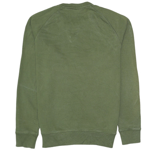 Timberland Men's Green Crew Neck Cotton Sweatshirt Size S