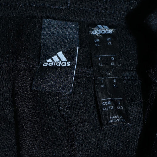 Adidas Men's Black XL Track Pants with Side Stripes