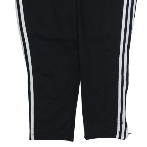 Adidas Men's Black XL Track Pants with Side Stripes