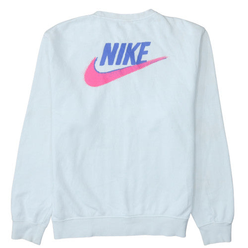 Nike Men's White Graphic Logo Pullover Sweatshirt Size M