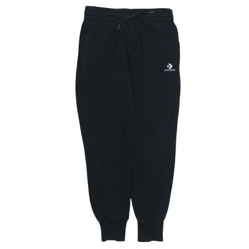 Converse Mens Black Jogger Sweatpants S Regular Fit Fleece Trousers