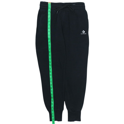 Converse Mens Black Jogger Sweatpants S Regular Fit Fleece Trousers