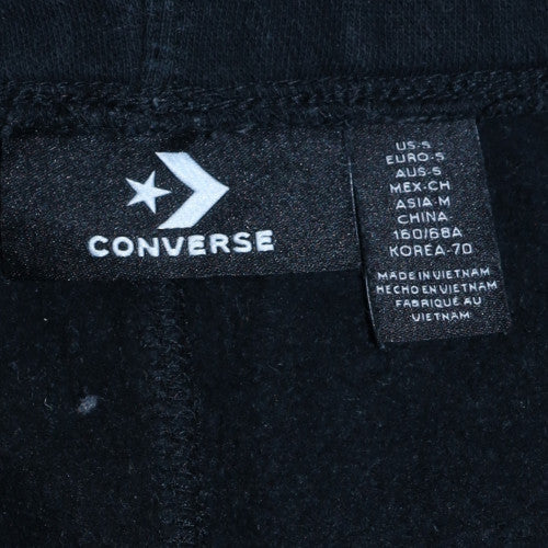 Converse Mens Black Jogger Sweatpants S Regular Fit Fleece Trousers