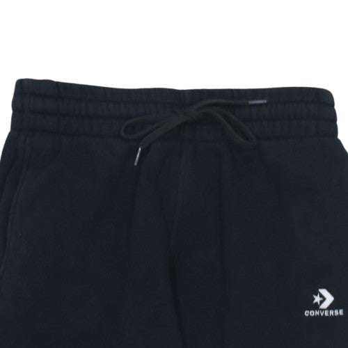 Converse Mens Black Jogger Sweatpants S Regular Fit Fleece Trousers