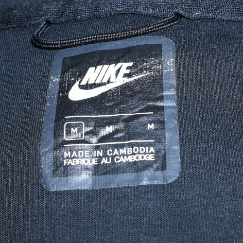 Nike Mens Black Full Zip Hoodie M Regular Fit Fleece Sweatshirt