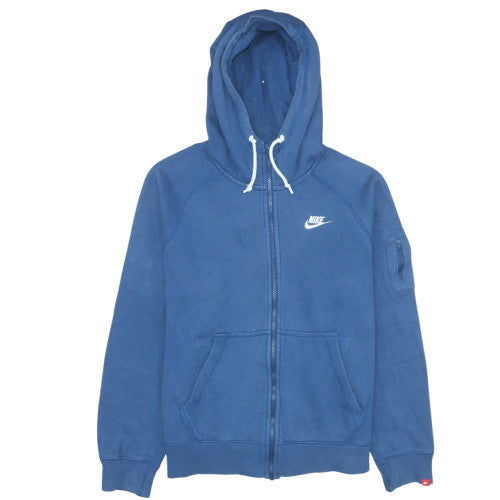 Nike Mens Blue Full Zip Hooded Fleece Hoodie M Regular Fit