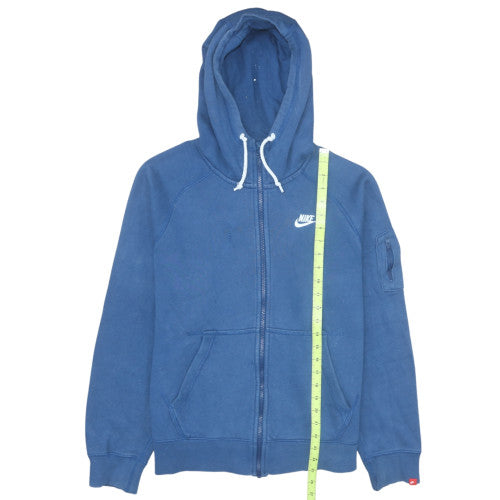 Nike Mens Blue Full Zip Hooded Fleece Hoodie M Regular Fit