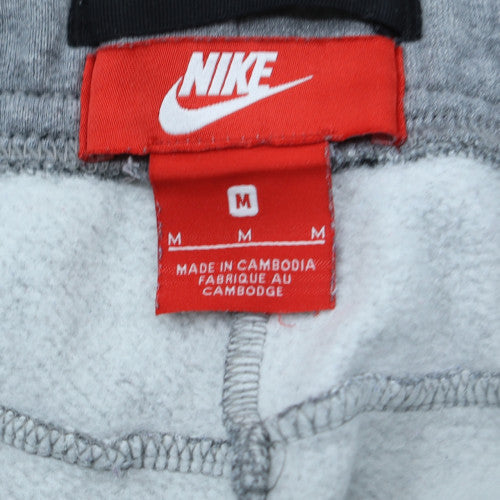 Nike Mens Grey Fleece Joggers M Regular Fit Sports Drawstring Pants