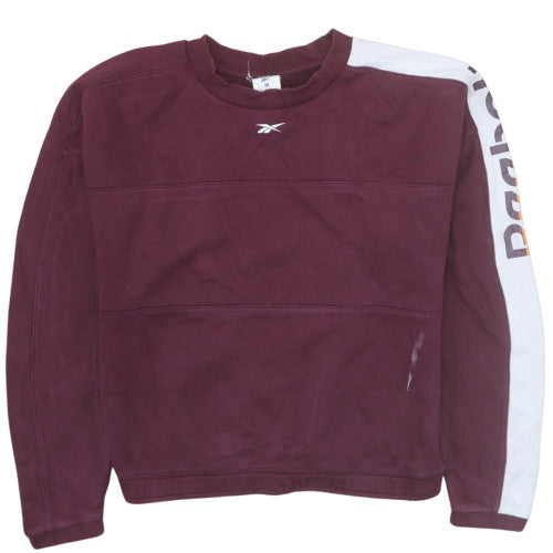 Reebok Women’s Burgundy Crew Neck Pullover Sweatshirt Medium