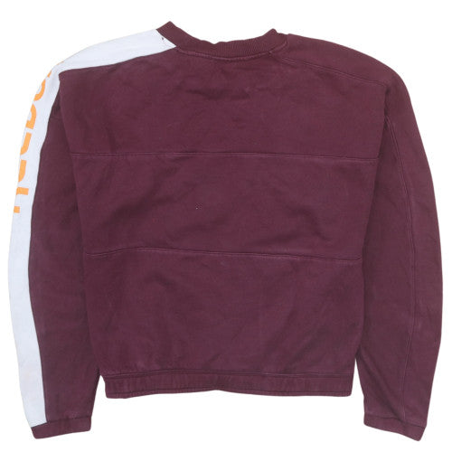 Reebok Women’s Burgundy Crew Neck Pullover Sweatshirt Medium